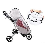 GANCEI Housse de pluie transparente en PVC imperméable pour chariots à pousser, protège les clubs, les poignées et les vêtements de la pluie, de la poussière, légère, pliable, 1175 x 632 cm