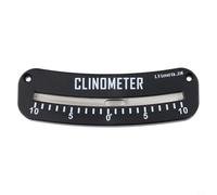 GANCEI Inclinomètre 1 pièce pour compteur de pente de danger d'avalanche pour localisateur de terrain de sentier, matériau ABS, design portable de 7 cm, noir, pour la voile