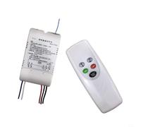 GANCEI Interrupteur de section intelligent sans fil LED Télécommande 2 3 4 voies Contrôleur de plafond Minuterie de pénétration murale Antivol AC 220 V 1000 W (2 voies)