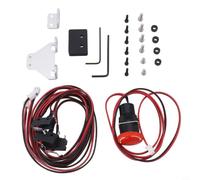 GANCEI Kit de commutateur de fin de course CNC avec bouton d'arrêt, câble 2 broches de 80 cm, compatible avec 3018 PRO/Max/Plus 3020, accessoires pour machine de gravure (A)