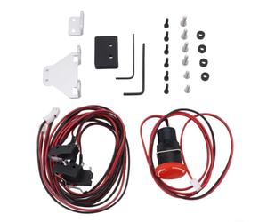 GANCEI Kit de commutateur de fin de course CNC avec bouton d'arrêt, câble 2 broches de 80 cm, compatible avec 3018 PRO/Max/Plus 3020, accessoires pour machine de gravure (A)