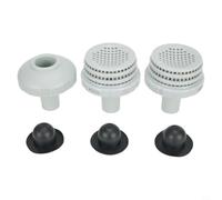 GANCEI Kit de connecteur de jet d'eau de piscine avec grille de filtre de sortie et buse d'entrée, pièces de montage de 313,5 cm pour Intex pour un réglage facile des piscines hors sol, entretien de