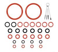 GANCEI Kit de joint torique en silicone 30 pièces avec brosse 4 en 1 pour Saeco Spidem pour machines à café GAGGIA, anneaux d'étanchéité et accessoires d'outils de nettoyage