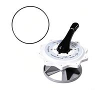 GANCEI Kit de remplacement de valve de 5,1 cm pour Pentair 261177 261173 261055 pour valves multiports Hi-Flow, pièces ABS pour piscine et spa avec joint et étiquette, blanc 3 pièces