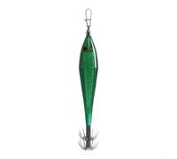 GANCEI Leurre gabarit phosphorescent en forme de calamar, appât pieuvre clignotant à LED avec double crochets pour parapluie, équipement de pêche étanche en acier inoxydable 316 pour la pêche de nuit