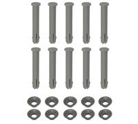 GANCEI Lot de 10 goupilles de joint de piscine de rechange P61754 pour piscines Power Steel P61801 P61796 - 65 mm de long - Gris