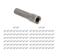 GANCEI Lot de 100 crampons antidérapants en carbure avec manchon pour pneus de voiture, moto, VTT - 12 x 4 mm, 9 x 4 mm - Pour l'hiver, la neige, la glace (9 x 4 mm)