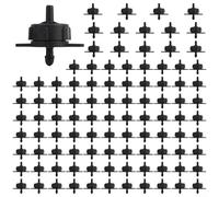 GANCEI Lot de 100 goutteurs d'irrigation de pelouse, compensation de pression, 2 L/4 L/8 L par heure, connexion de 4 mm, plastique, pour jardin, parterres de fleurs, agriculture (4 L)