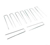 GANCEI Lot de 20 épingles en U en acier galvanisé robuste pour gazon synthétique, 150 mm de long x 30 mm de large, agrafes paysagères pour sécuriser le gazon, le tissu, les tapis et les tentes dans la
