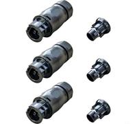 GANCEI Lot de 3 embouts femelles à 3 pôles pour Betteri BC01, pour onduleur monophasé Hoymiles, 25 A 250 V AC, étanche IP68, connexion solaire