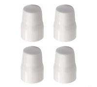 GANCEI Lot de 4 bouchons de radiateur en plastique blanc à emboîter - Protection de sécurité pour système de chauffage domestique (4 pièces)