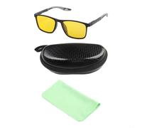 GANCEI Lunettes de conduite de nuit pour femme, pour une protection contre la lumière bleue, haute visibilité dans des conditions de faible luminosité, monture TR légère avec plaquettes de nez souples