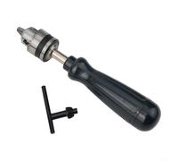GANCEI Mandrin sans clé pour mini perceuse manuelle de 0,6 à 6 mm, corps en alliage d'aluminium pour PCB, bois, modélisme, comprend 10 embouts en carbure (perceuse à main)
