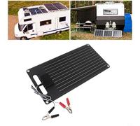 GANCEI Panneau solaire monocristallin 40 W, design léger portable avec revêtement en résine époxy et indice IP65, pour maison, camping-car, serre