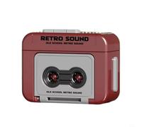 GANCEI Porte-clés pour mini enregistreur de cassette, pendentif rétro pour les amateurs de musique, voyage (rouge)