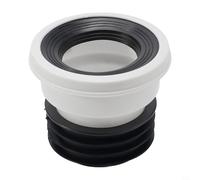 GANCEI Raccord de cuvette de WC, raccord de tuyau d'évacuation et connecteur de casserole avec joint en caoutchouc, design droit ou excentrique (A)