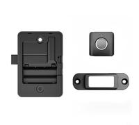 GANCEI Serrure de tiroir à empreinte digitale et mot de passe, serrure à combinaison sans clé pour armoires de bureau, armoires à chaussures et tables de chevet avec chargement de type C (B)