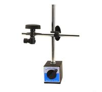 GANCEI Support de base magnétique avec réglage fin pour mesure et inspection de jauge de 0 à 10 mm, design à rainure en V, force de maintien de 60 kg (support indicateur)