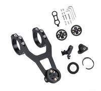 GANCEI Support de montre en acier inoxydable avec base de phare, support compact pour vélo de route et VTT, vélo (noir)