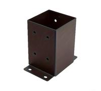 GANCEI Supports de base de poteau de 10,2 x 10,2 cm pour bois de 91,4 x 91,4 cm, support de terrasse en acier robuste avec finition résistante à la rouille, kit de montage en béton pour pergola