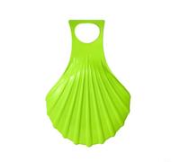 GANCEI Traîneau d'hiver léger en plastique PE avec poignées pour enfants, design antidérapant pour neige, sable, herbe, équitation, jeu en plein air, bleu (vert)