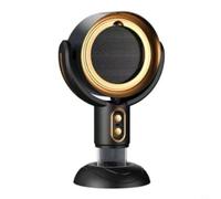 GANCEI Ventilateur d'échappement portable amovible pour barbecue d'intérieur et cuisson chaude avec deux réglages et alimentation USB rechargeable longue durée (noir or)