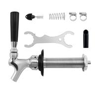 GANCOWISE Kit de robinet de bière à pression anti-fuite avec tige en acier inoxydable de 11,4 cm et ardillon de 0,6 cm pour bars, pubs et restaurants