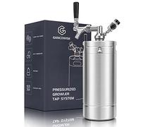 Gancowise Mini cultivateur de fût de 3,7 g, système de distributeur domestique pressurisé avec robinet à fermeture automatique pour garder la carbonation et la fraîcheur pour le brassage maison,