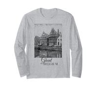 Gand Belgique Guildhall of The Free Boatmen Flamand Vintage Manche Longue