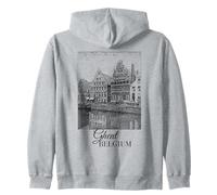 Gand Belgique Guildhall of The Free Boatmen Flamand Vintage Sweat à Capuche