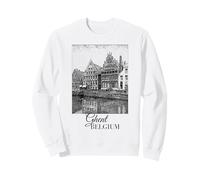 Gand Belgique Guildhall of The Free Boatmen Flamand Vintage Sweatshirt
