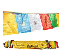 Gandhanra drapeaux de prière bouddhistes tibétains faits à la main,polices dorées,faits à la main, pour promouvoir l'amour,la compassion,la paix,la force et la sagesse,Art déco,12 sortes au total
