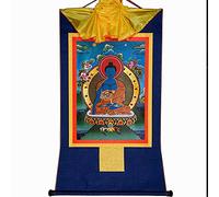 Gandhanra Thangka Tibétain - Akshobhya Thangka - Peinture Tantrique Bouddha à Dorure - Tapisserie Mural pour Décoration Zen - Méditation et Relaxation Spirituelle