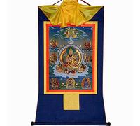 Gandhanra Thangka Tibétain - Je Tsongkhapa Thangka - Peinture Tantrique Bouddha à Dorure - Tapisserie Mural pour Décoration Zen - Méditation et Relaxation Spirituelle
