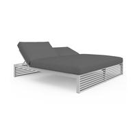 GANDIA BLASCO bain de soleil pour l'extérieur DNA CHILL BED 200 cm (Tissu Soft - Aluminium verni)