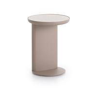 GANDIA BLASCO table basse pour l'extérieur ARENA C TABLE (Ø 37x48 cm - Aluminium peint et porcelaine)