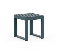 GANDIA BLASCO table basse pour l'extérieur DNA 41 x 42 x H 43 cm (Aluminium, plateau effet bois - Métal verni)