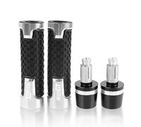 GANDUS Motocyclette pour BMW C650GT 2014-2018 2019 2020 2021 2022 CNC Moto 7/8 ''22MM C 650 GT Poignées De Guidon Poignée Barre Bouchon Bouchons D'extrémité Casque (Color : Silver)