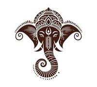 Ganesh Chaturthi Vinayaka Chaturthi Lord Ganesha Stickers muraux en papier paster 42 x 45,4 cm Ne pas endommager la surface du mur Café