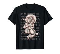 Ganesh dansant avec mantra sanskrit Ganesh Yoga méditation T-Shirt