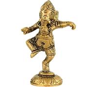 Ganesh dansant en laiton -- 178 g ; 10 cm