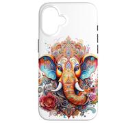 Ganesh Dieu Hindou Éléphant Spirituel Méditation Chakra Yoga Coque pour iPhone 16