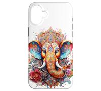 Ganesh Dieu Hindou Éléphant Spirituel Méditation Chakra Yoga Coque pour iPhone 16 Plus