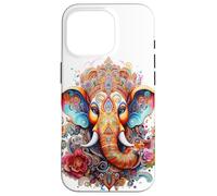 Ganesh Dieu Hindou Éléphant Spirituel Méditation Chakra Yoga Coque pour iPhone 16 Pro
