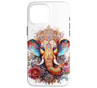 Ganesh Dieu Hindou Éléphant Spirituel Méditation Chakra Yoga Coque pour iPhone 16 Pro Max