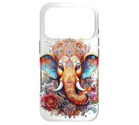 Ganesh Dieu Hindou Éléphant Spirituel Méditation Chakra Yoga Coque pour iPhone 17 Pro