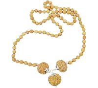 Ganesha Arts Combinaison Rudraksha pour femmes en entreprise 6,8,9 Mukhi Népal en argent pendentif attaché dans Rudraksha Mala (gros), 0, bois, sans pierre précieuse, 0, Bois, Pas de gemme