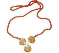 Ganesha Arts Combinaison Rudraksha pour femmes en entreprise 6,8,9 Mukhi Népal en argent pendentif attaché en fil rouge certifié (minuscule), 0, bois, sans pierre précieuse, 0, Bois, Pas de gemme