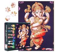 Ganesha Dieu Adulte Puzzles 1000 Blocs, Ganapati Hindou Dieu Adulte, Puzzles Jeu ou Jouets pour Amis Âgés 50 x 70 cm