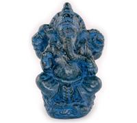 Ganesha sculpture - Deko décoration d'intérieur œuvre d'art - mélange de pierres éléphant bleu